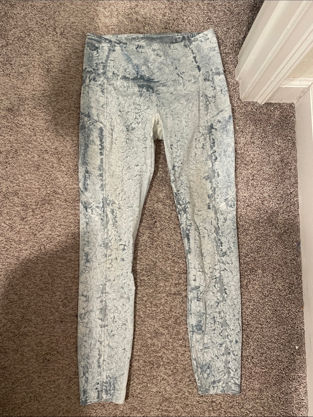 Lululemon wunder train High-Waist Marble Print leggings size 6
